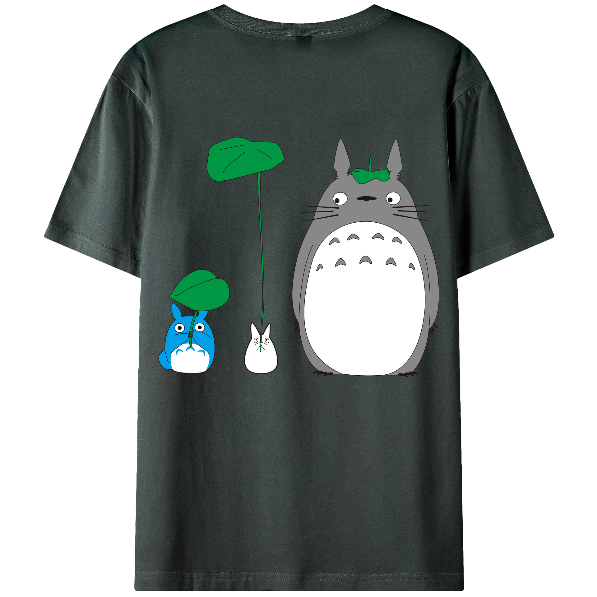 （画像用） となりのトトロ 草壁メイ 草壁サツキ My Neighbor Totoro Satsuki Kusakabe Mei Kusakabe 綿100％ メンズ半袖Tシャツ（バックプリント） 通気性